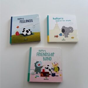 Kiwi Co- Board Book Lot- 3 Books- Poppy- Kellan